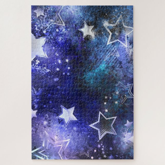 Puzzle Fondo espacial con estrellas (Vertical)