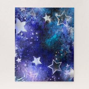 Puzzle Fondo espacial con estrellas