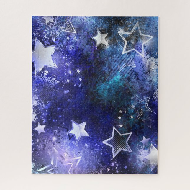 Puzzle Fondo espacial con estrellas (Vertical)