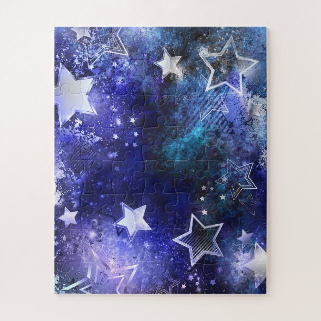 Puzzle Fondo espacial con estrellas (Vertical)