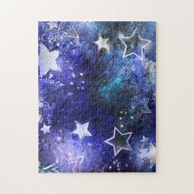 Puzzle Fondo espacial con estrellas (Vertical)