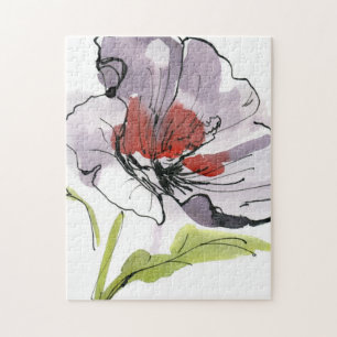 Puzzle Fondo floral pintado extracto 3