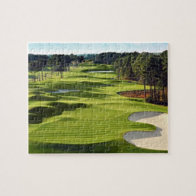 Puzzle Fondo verde del campo de golf (Horizontal)
