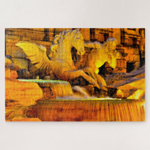 Puzzle Fontana de Trevi Roma.