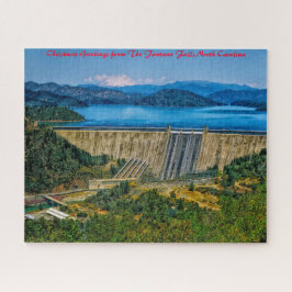 Puzzle Fontana Falls Carolina del Norte. Saludos de Navid