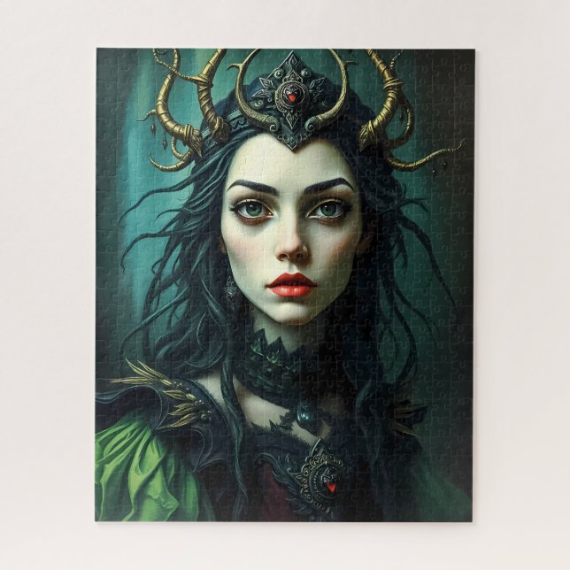 Puzzle Forest Dryad Queen Mystical Nature Elf (Vertical)