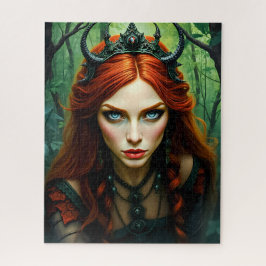 Puzzle Forest Dryad Queen - Mystical Nature Fantasy Art