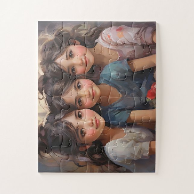 Puzzle Forever United: Tres hermanas, un corazón (Vertical)