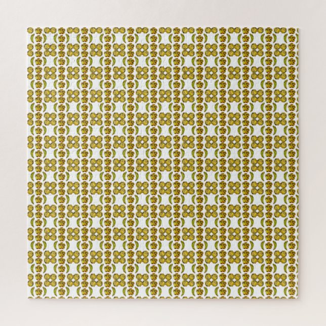 Puzzle Forma de peinado Gemstone Art Amarillo (Vertical)