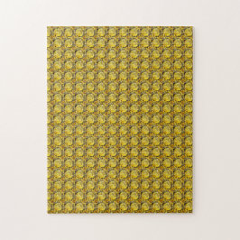 Puzzle Forma de peinado Gemstone Art Amarillo