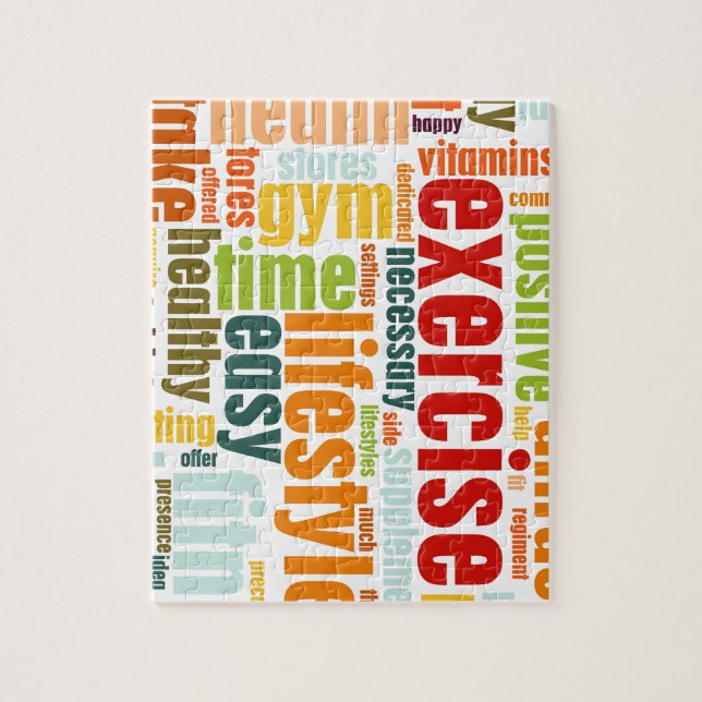 Puzzle Forma de vida de la aptitud del ejercicio (Vertical)