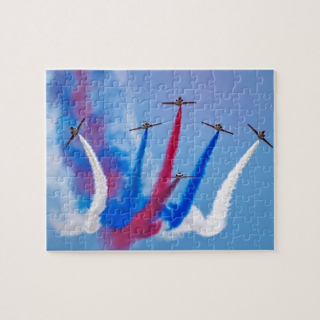 Puzzle Formación aeroacrobacia del salón aeronáutico del (Horizontal)