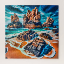 Puzzle Formación rocosa dentada