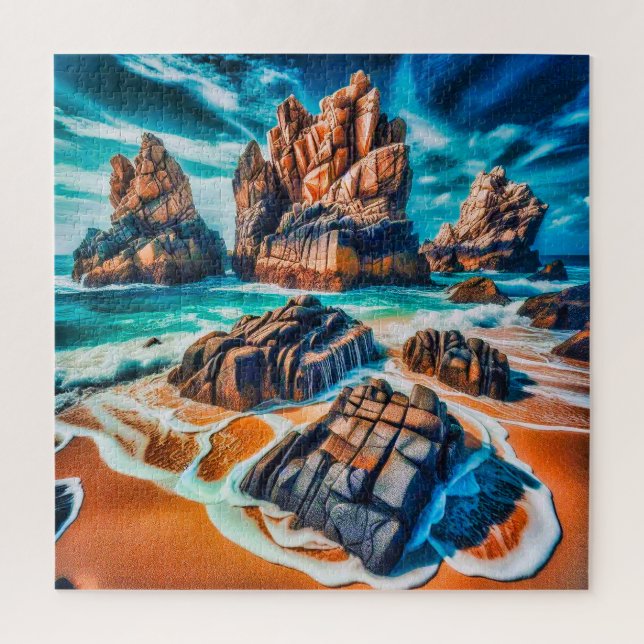 Puzzle Formación rocosa dentada (Vertical)