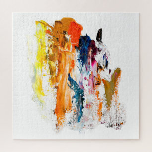 Puzzle Formas abstractas nacidas de la paleta de un artis