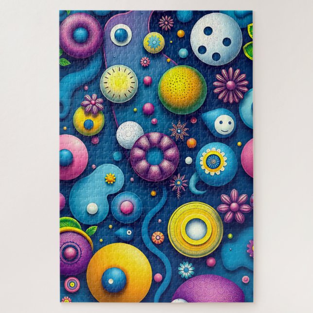 Puzzle Formas de espacio singulares - Cosmos abstractos c (Vertical)