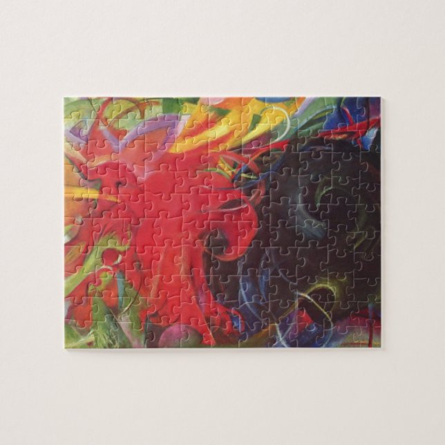 Puzzle Formas de lucha de Franz Marc, Bella Artes de époc (Horizontal)