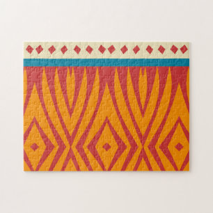Puzzle Formas en colores retro