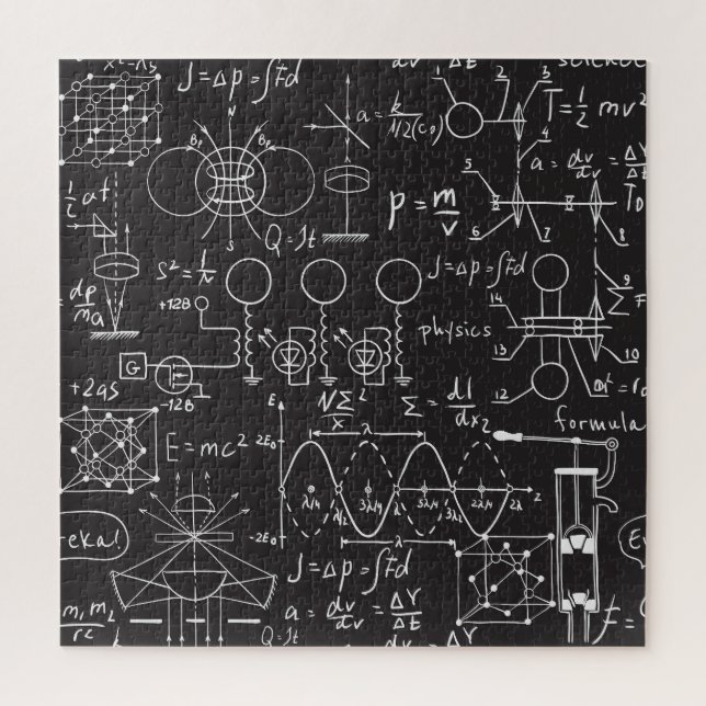 Puzzle Fórmulas científicas: Patrulla de cálculos de Chal (Vertical)