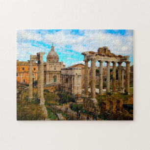 Puzzle Foro Romano, Roma, Italia.