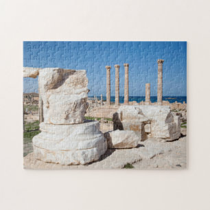 Puzzle Foro Romano Y Restos De Estatua, Sabratha, AZ