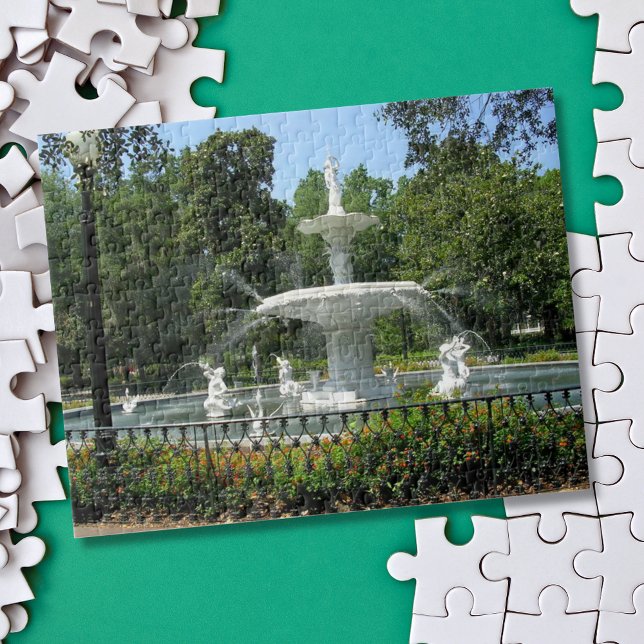 Puzzle Forsyth Park Fuente Savannah GA (Subido por el creador)