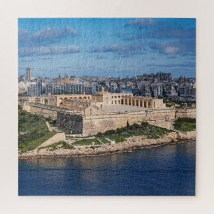 Puzzle Fort Manoel y Sliema desde La Valeta, Malta