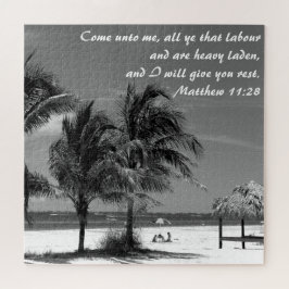 Puzzle Fort Myers Beach Matthew 11:28 Inspirador