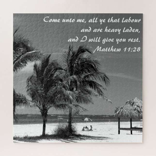 Puzzle Fort Myers Beach Matthew 11:28 Inspirador (Horizontal)