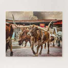 Puzzle Fort Worth Cattle Drive, Longhorn