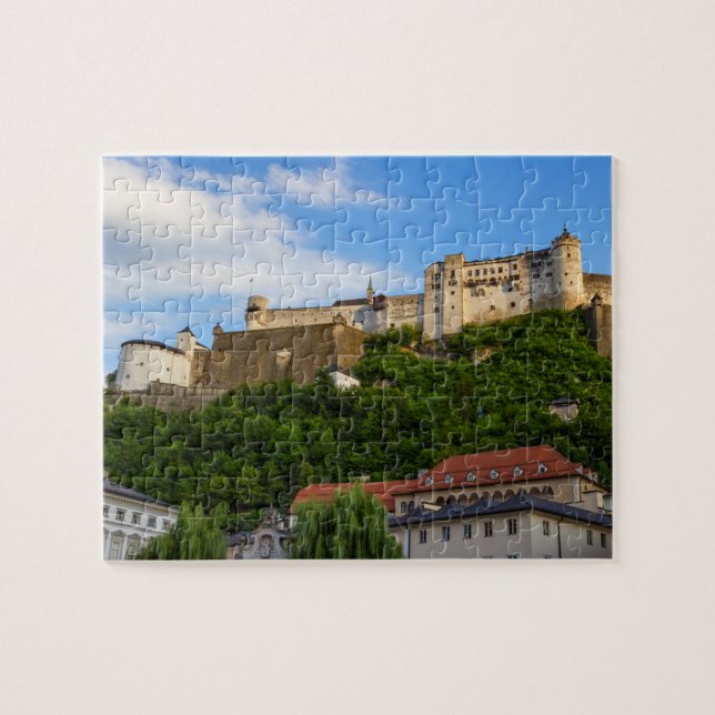 Puzzle Fortaleza de Hohensalzburg en Salzburgo, Austria (Horizontal)