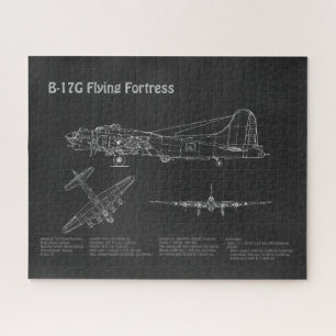 Puzzle Fortaleza voladora B-17 - Planes de diseño aéreo P
