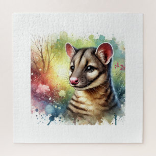 Puzzle Fossa in Nature 070824AREF107 - Watercolor