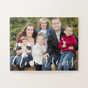 Puzzle Foto con Apellido de Familia Personalizado