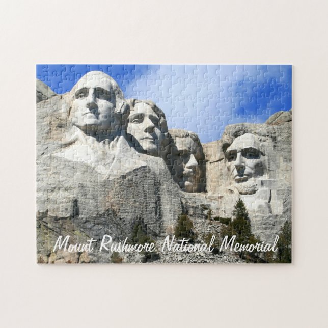 Puzzle Foto conmemorativa nacional del monte Rushmore del (Horizontal)