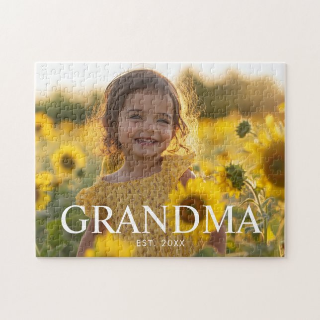 Puzzle Foto de Abuela Moderna (Horizontal)