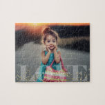 Puzzle Foto de Amor y Esparkles<br><div class="desc">Hermoso diseño fotográfico personalizado de sangrado completo.</div>
