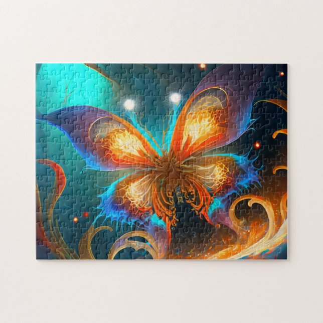 Puzzle Foto de arte mariposa rompe internet Jigsaw Puz (Horizontal)