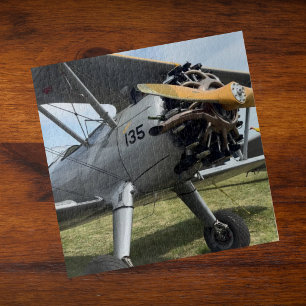 Puzzle Foto de avión antiguo para aviación de pilotos