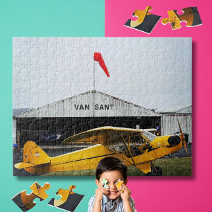 Puzzle Foto de avión de piloto genial familia noche perso