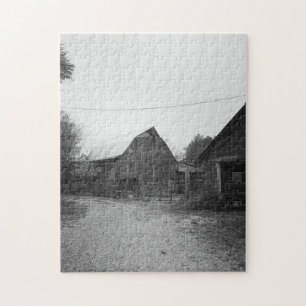 Puzzle Foto de Black & White Barn
