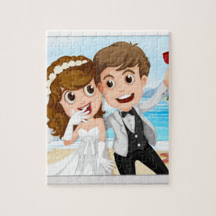 Puzzle foto de boda