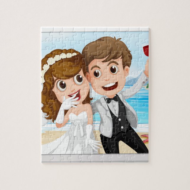 Puzzle foto de boda (Vertical)