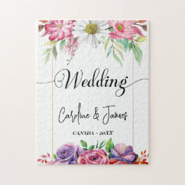 Puzzle Foto de boda moderna simple