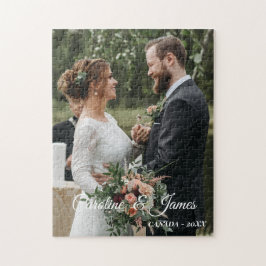 Puzzle Foto de boda moderna simple