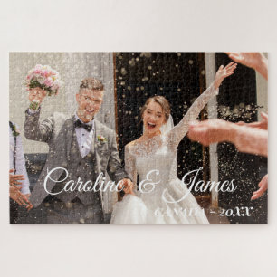 Puzzle Foto de boda moderna simple