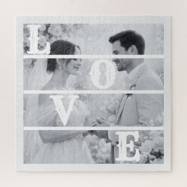 Puzzle Foto de boda personalizada "AMOR"