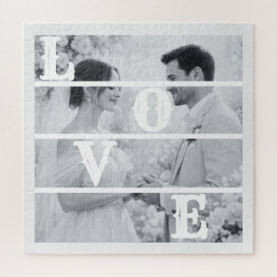 Puzzle Foto de boda personalizada "AMOR"