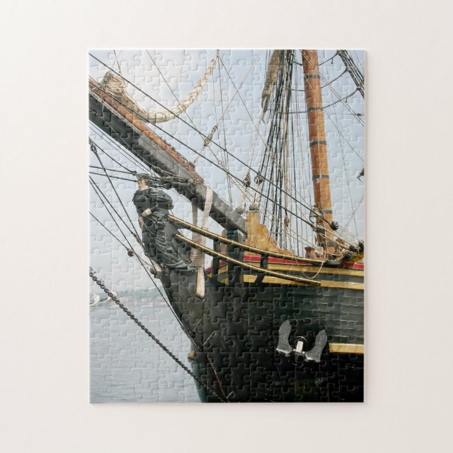 Puzzle Foto de cabeza de figurehead de HMS Bounty (Vertical)