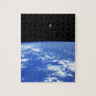 Puzzle Foto de caminata espacial con mochila propulsora d